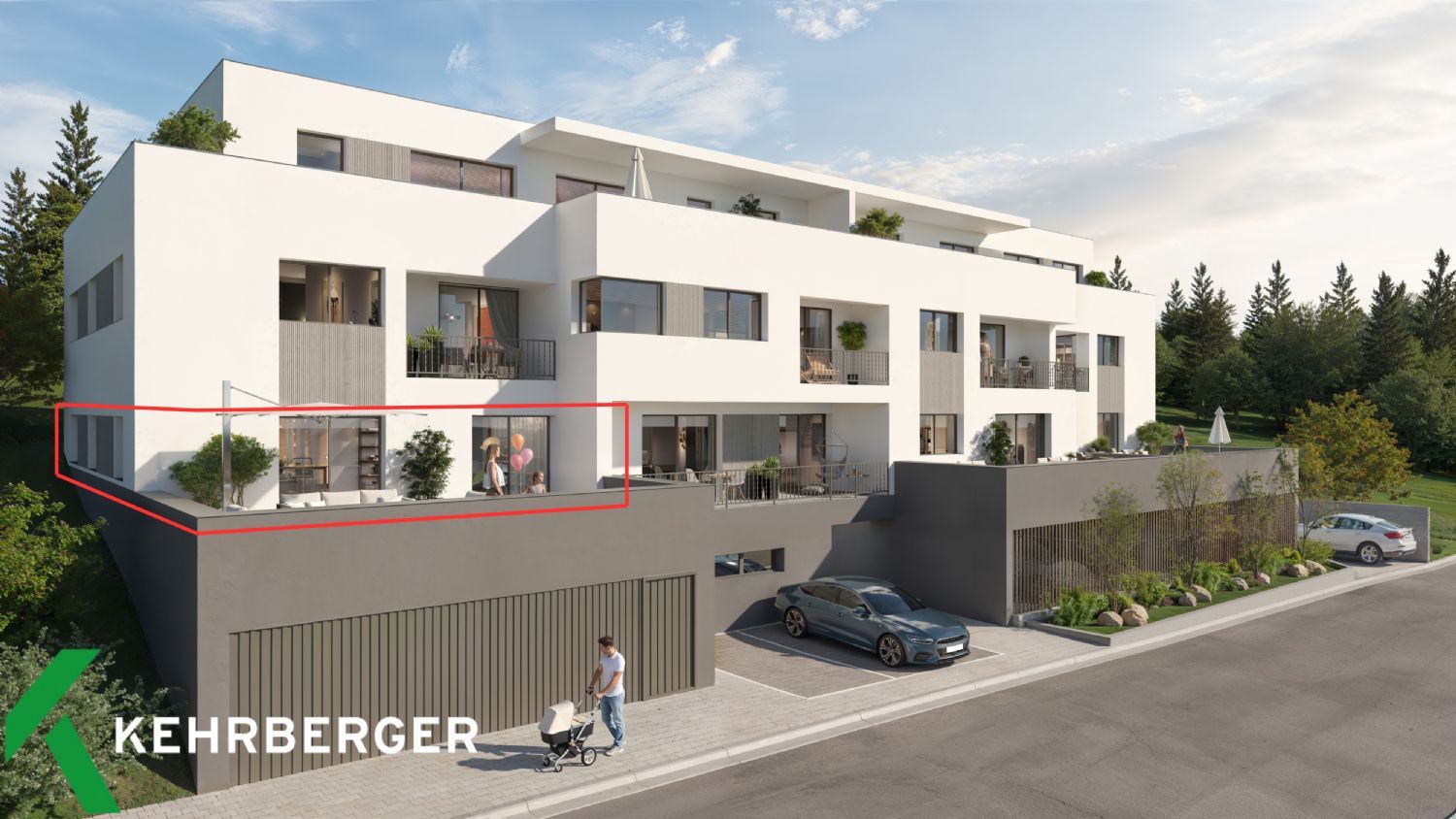 Visualisierung Süd-Westseite