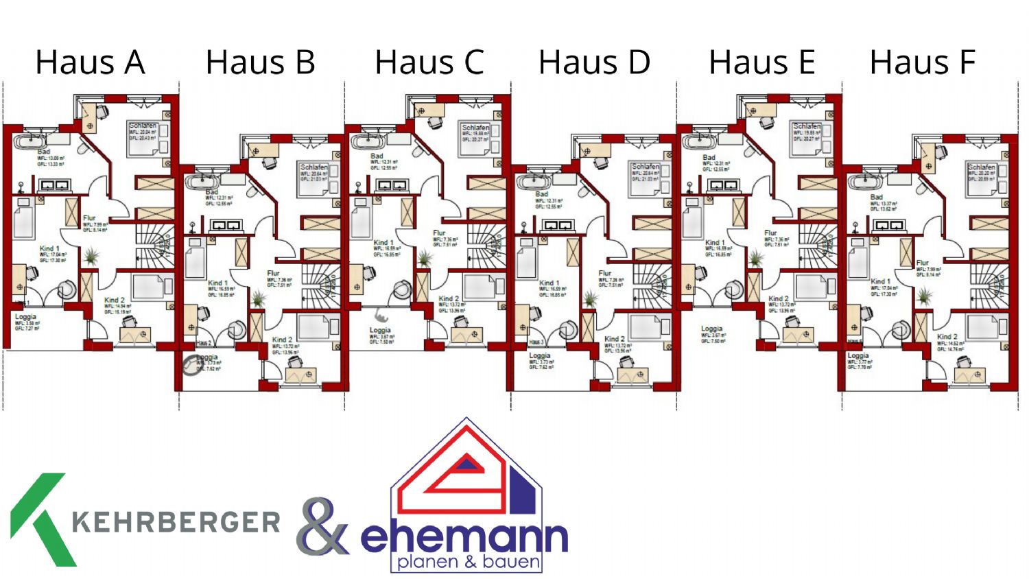 Grundriss vom Obergeschoss