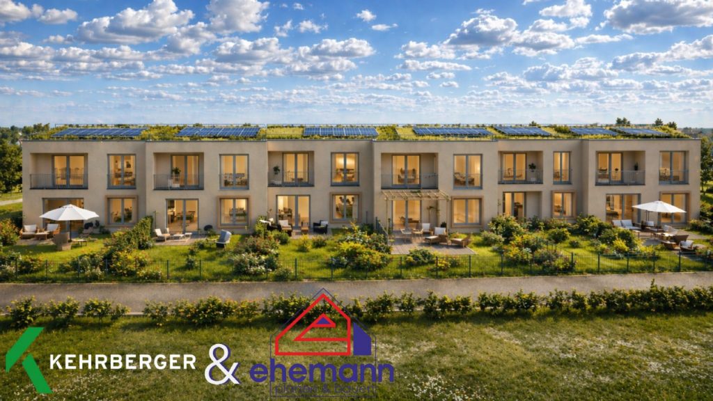 Visualisierung 6 Reihenhäuser