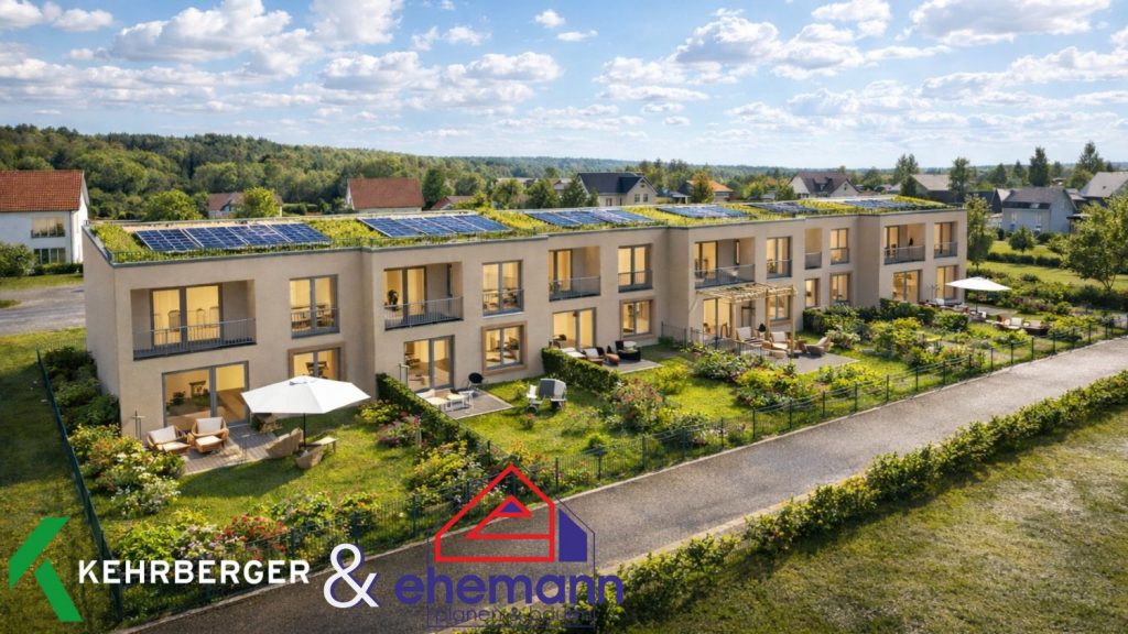 Visualisierung 6 Reihenhäuser