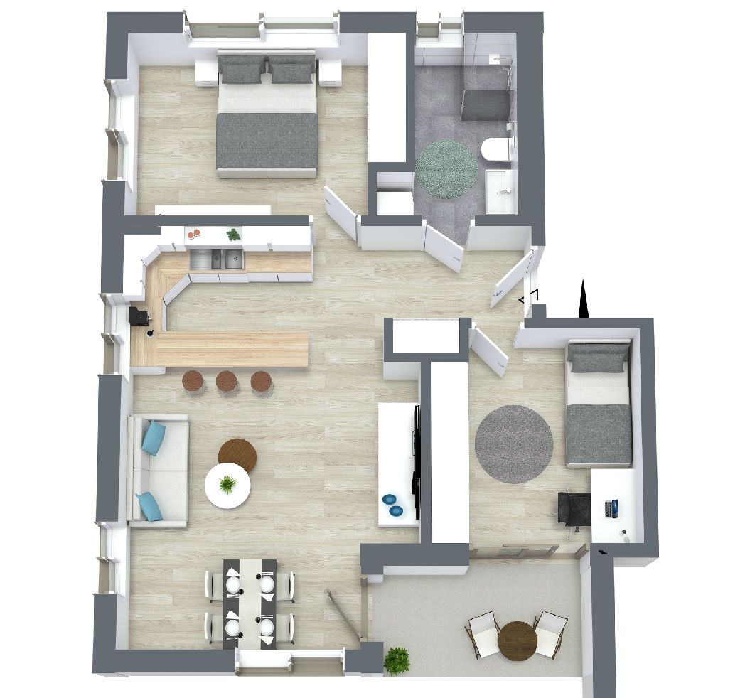 3D - Grundriss