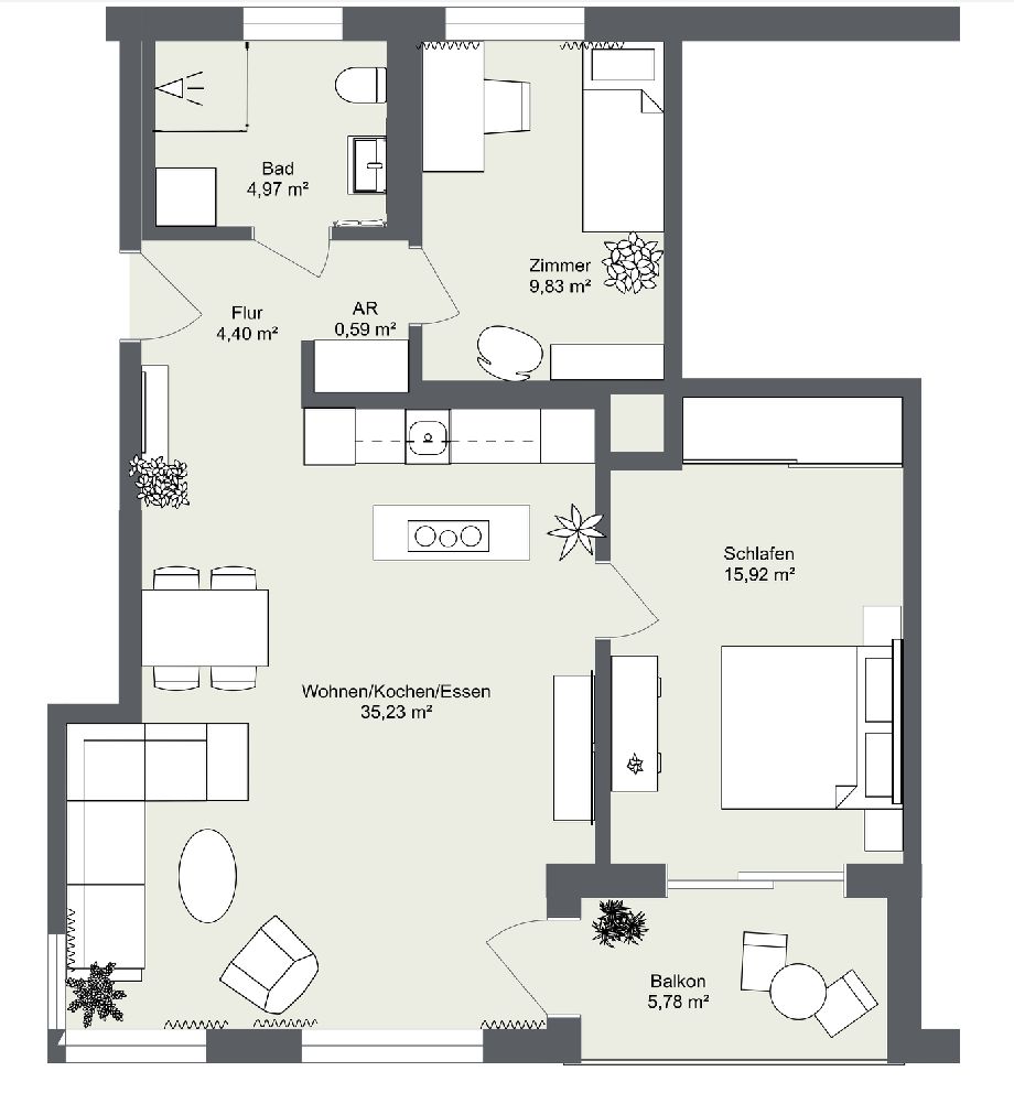 Grundriss 2D