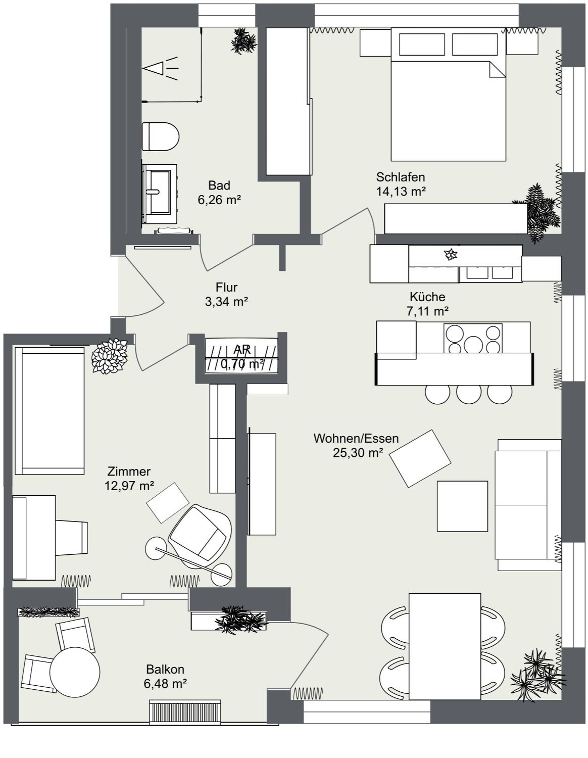 Grundriss 2D