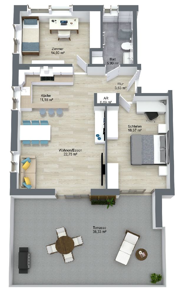Grundriss 3D